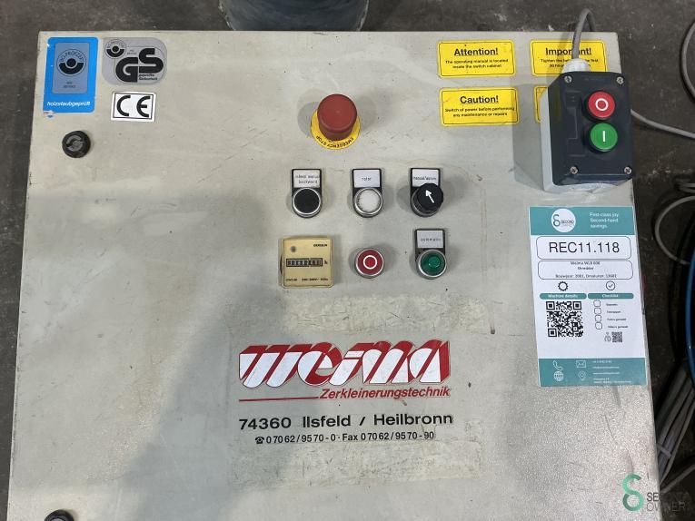 Shredders Weima WLB 600 2001 Hours 13602