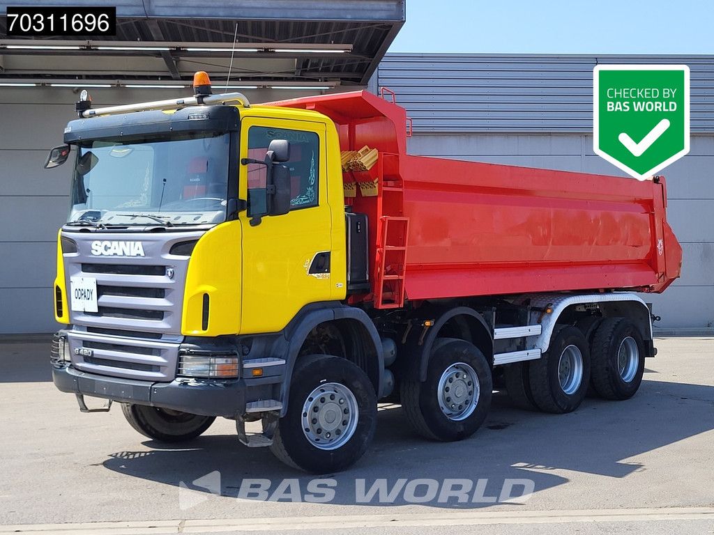 Scania G G420 8X6 8x6 Steel suspension 18m3 KH Kipper Big-Axle Euro 4