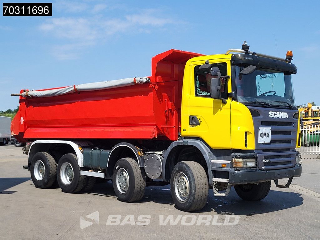 Scania G G420 8X6 8x6 Steel suspension 18m3 KH Kipper Big-Axle Euro 4
