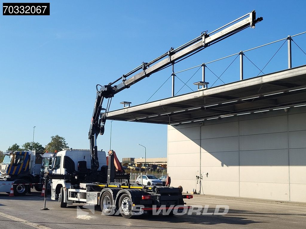 Volvo FM FM 370 6X2 HIAB 162E-4 Crane Kran 20tons hooklift Lift+steering axle VEB Euro 6