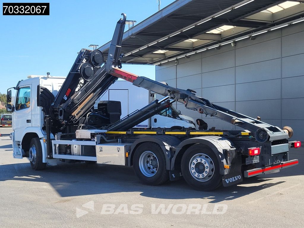 Volvo FM FM 370 6X2 HIAB 162E-4 Crane Kran 20tons hooklift Lift+steering axle VEB Euro 6