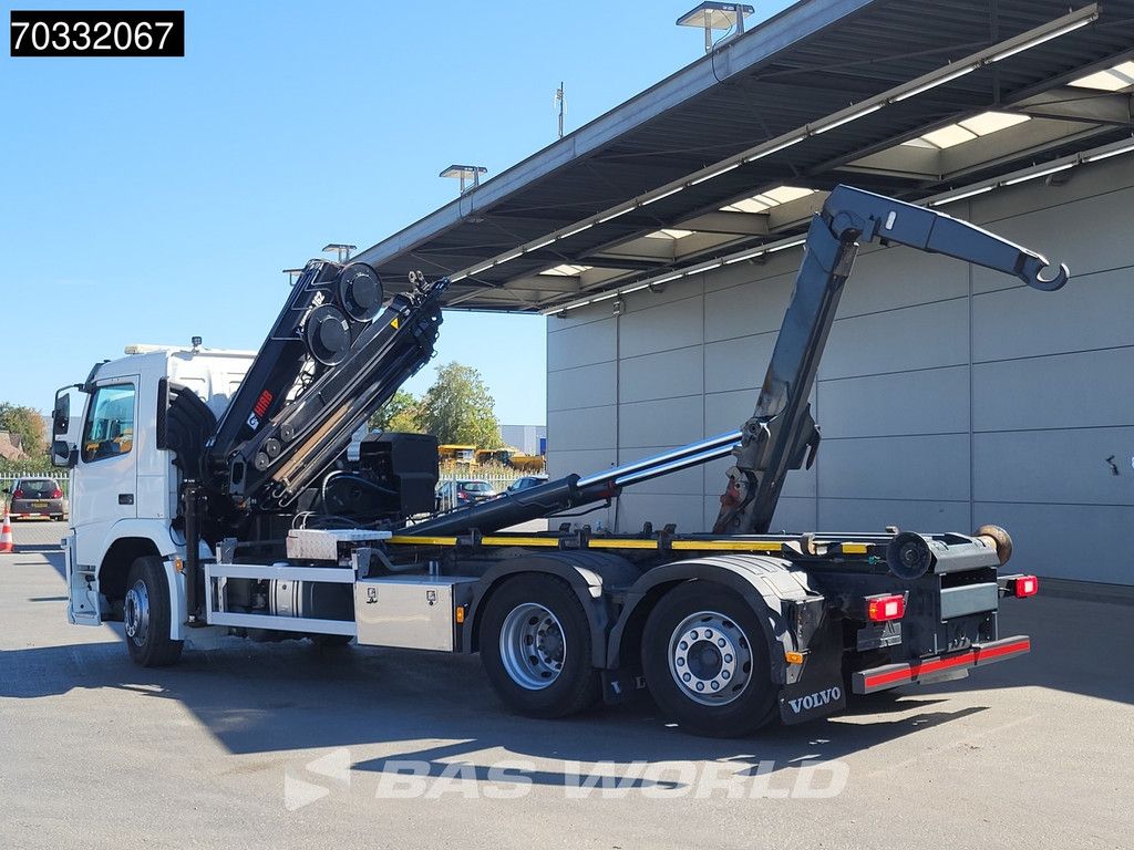 Volvo FM FM 370 6X2 HIAB 162E-4 Crane Kran 20tons hooklift Lift+steering axle VEB Euro 6