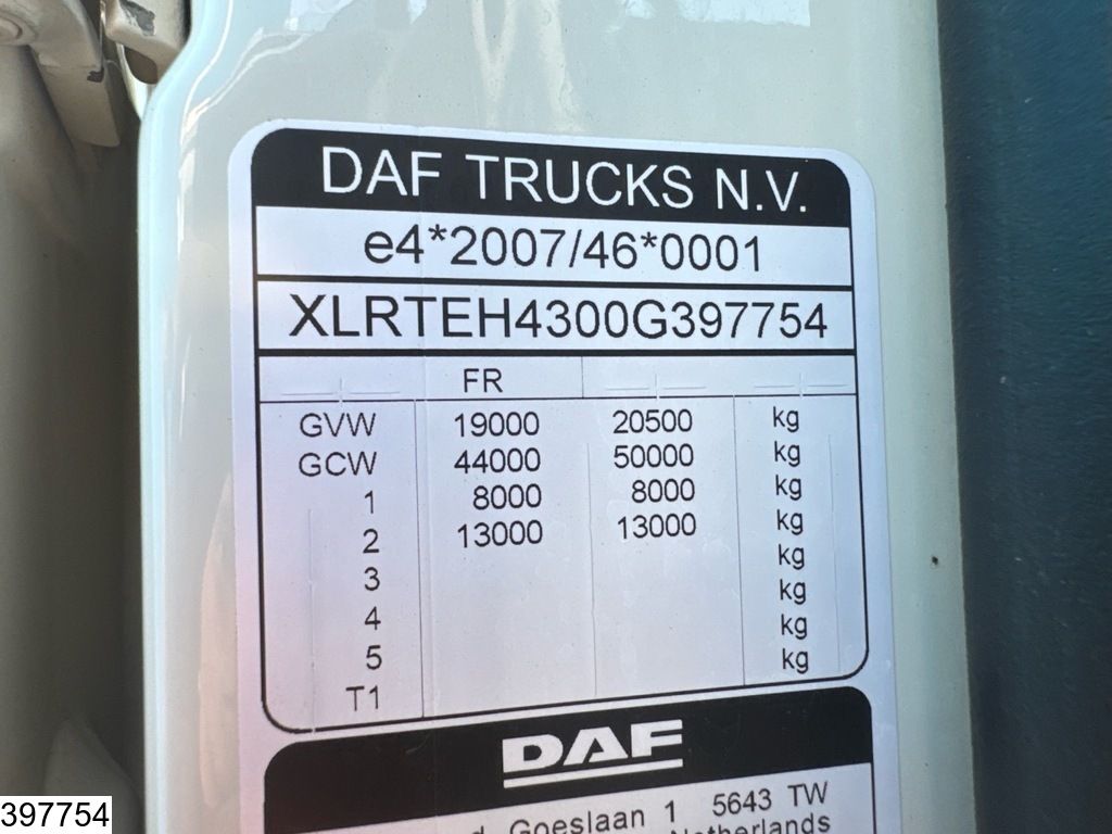 DAF XF 480 EURO 6e, ACC, Retarder, Standairco, Hydraulic