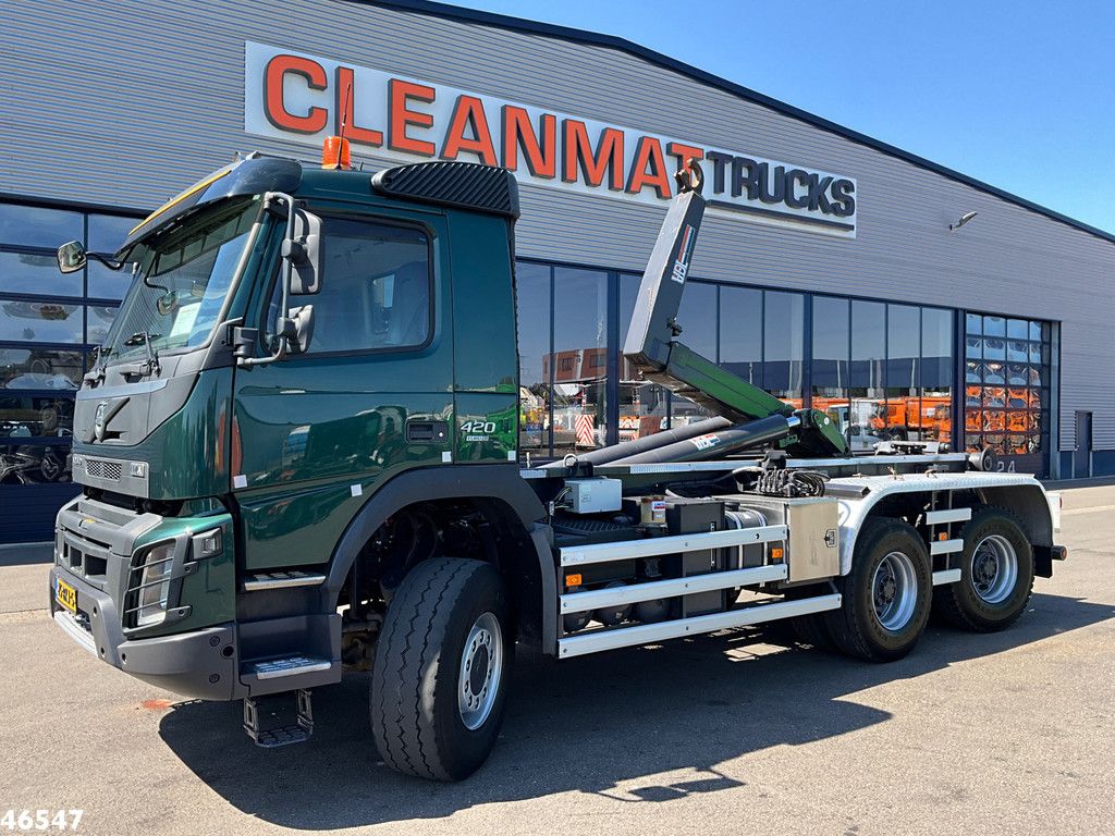 Volvo FMX 420 6x6 VDL 30 Ton haakarmsysteem Gestuurde aandrijfas!