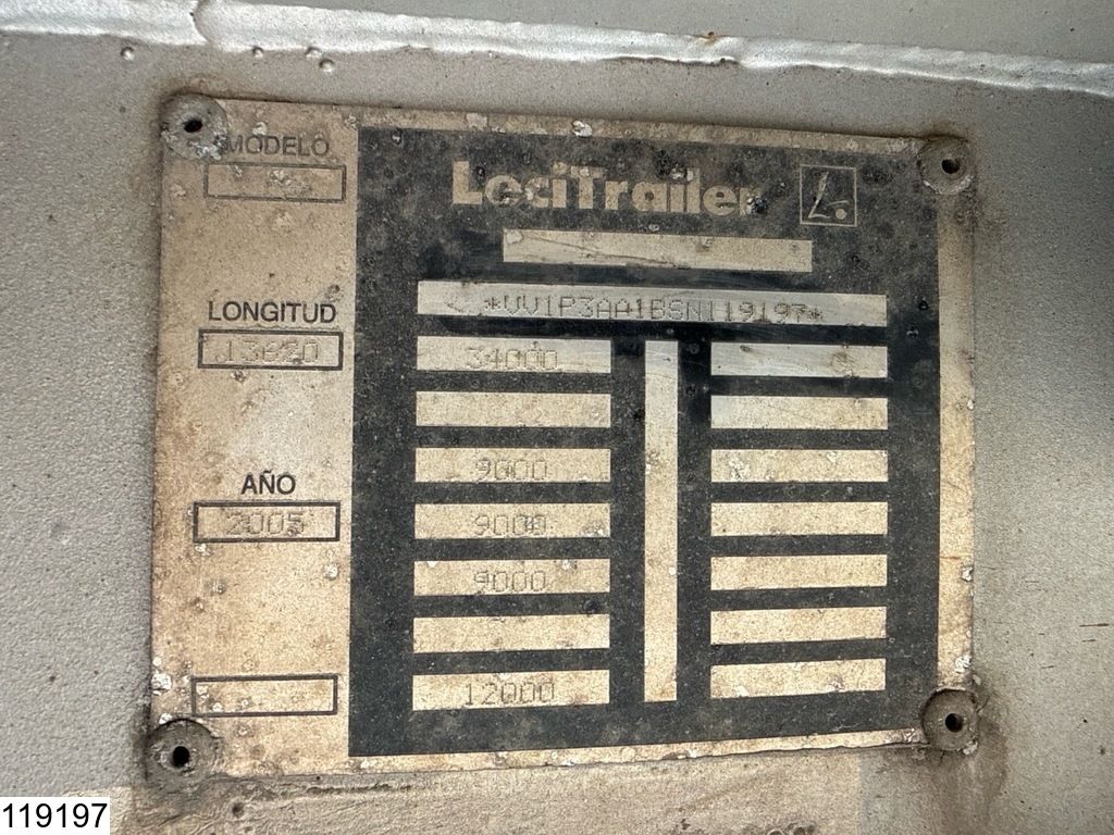 Lecitrailer open laadbak