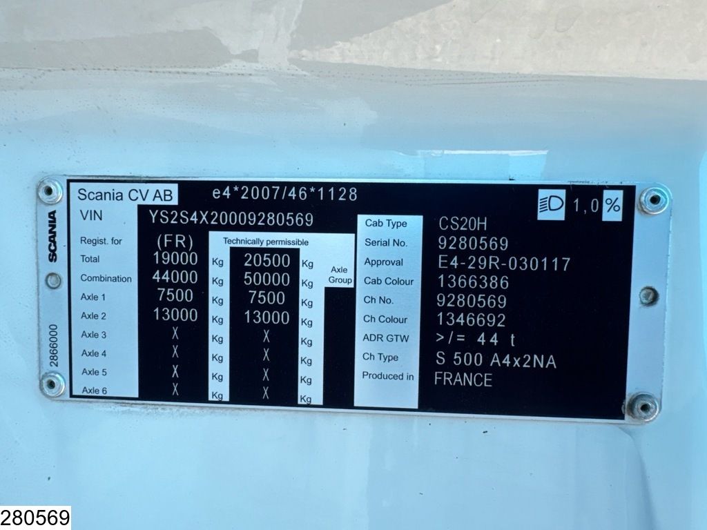 Scania S 500 EURO 6d, Retarder, Standairco