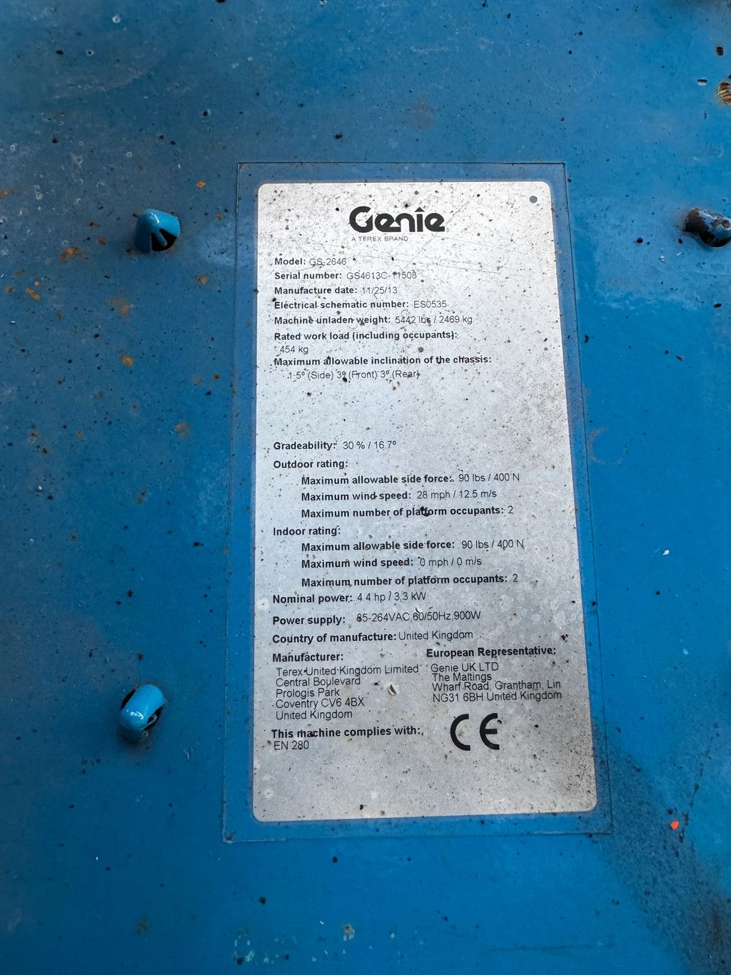 Genie GS2646 GS2646 Hoogwerker Schaarhoogwerker (2013)