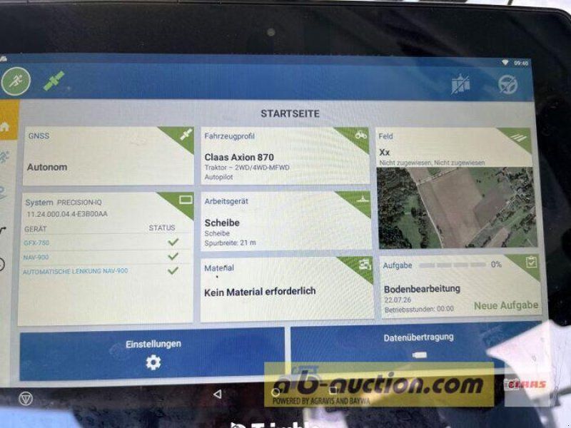 Claas AXION 870 CM CEBIS TRIMBLE RTK