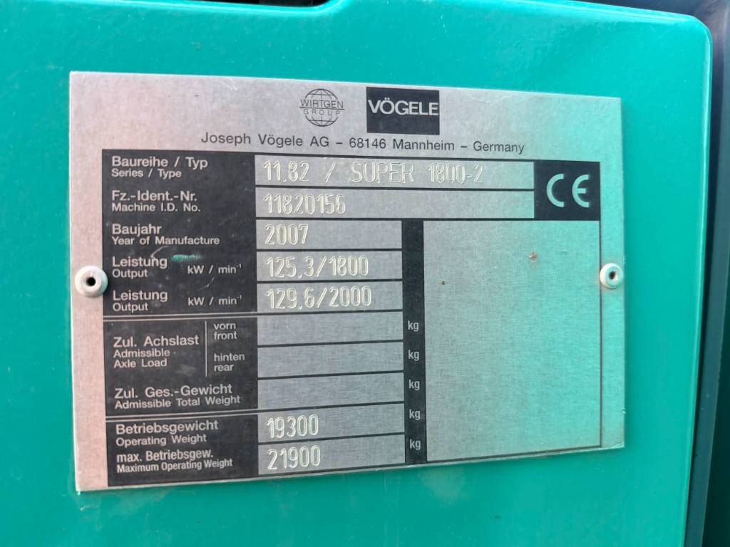 Vögele SUPER 1800-2