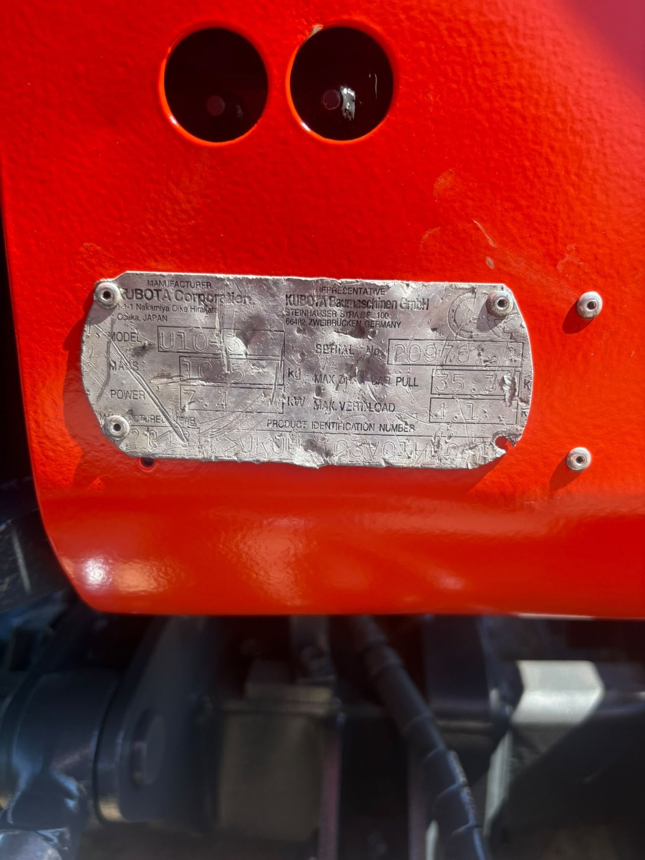 Kubota u-10 2013