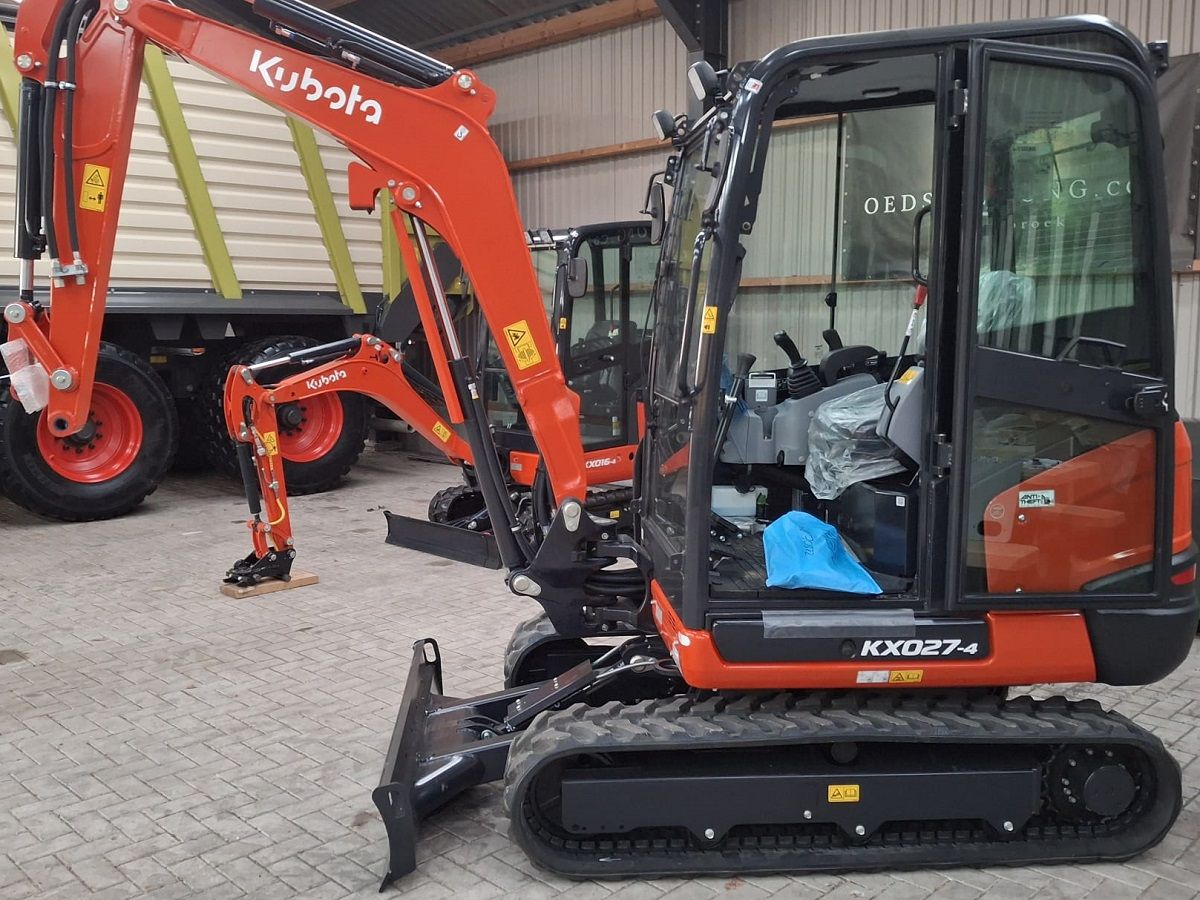 Kubota KX027-4 HI, minigraver, minikraan, BJ2025, 2 stuks,Nieuw!