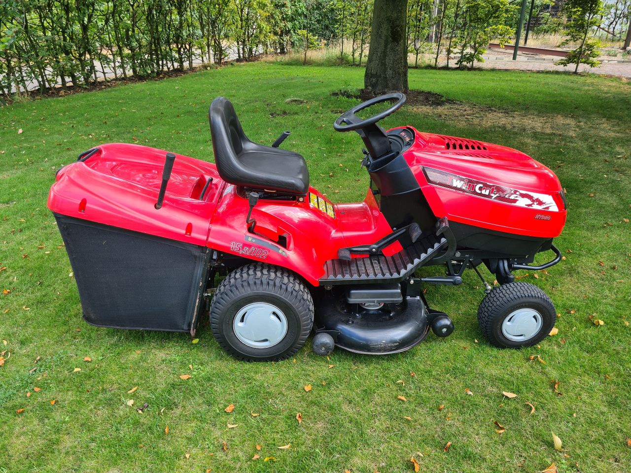 Castelgarden Twincut 15.5/102 zitmaaier met opvangbak hydrostaat