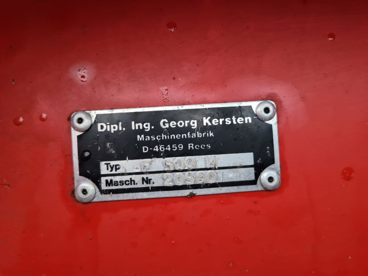 Kersten K 1100 veegmachine hydrostaat.