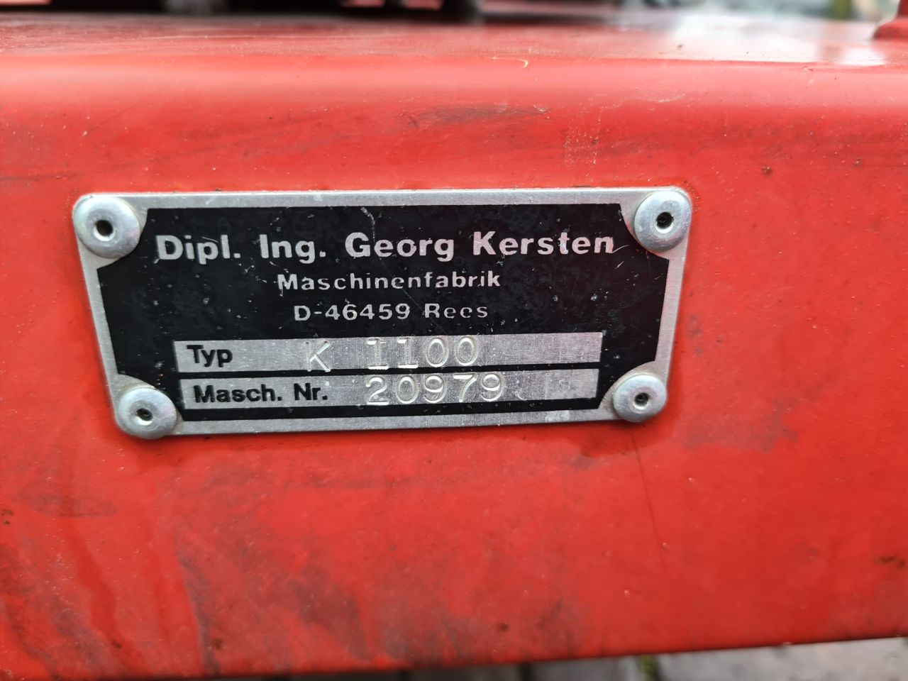 Kersten K 1100 veegmachine hydrostaat.