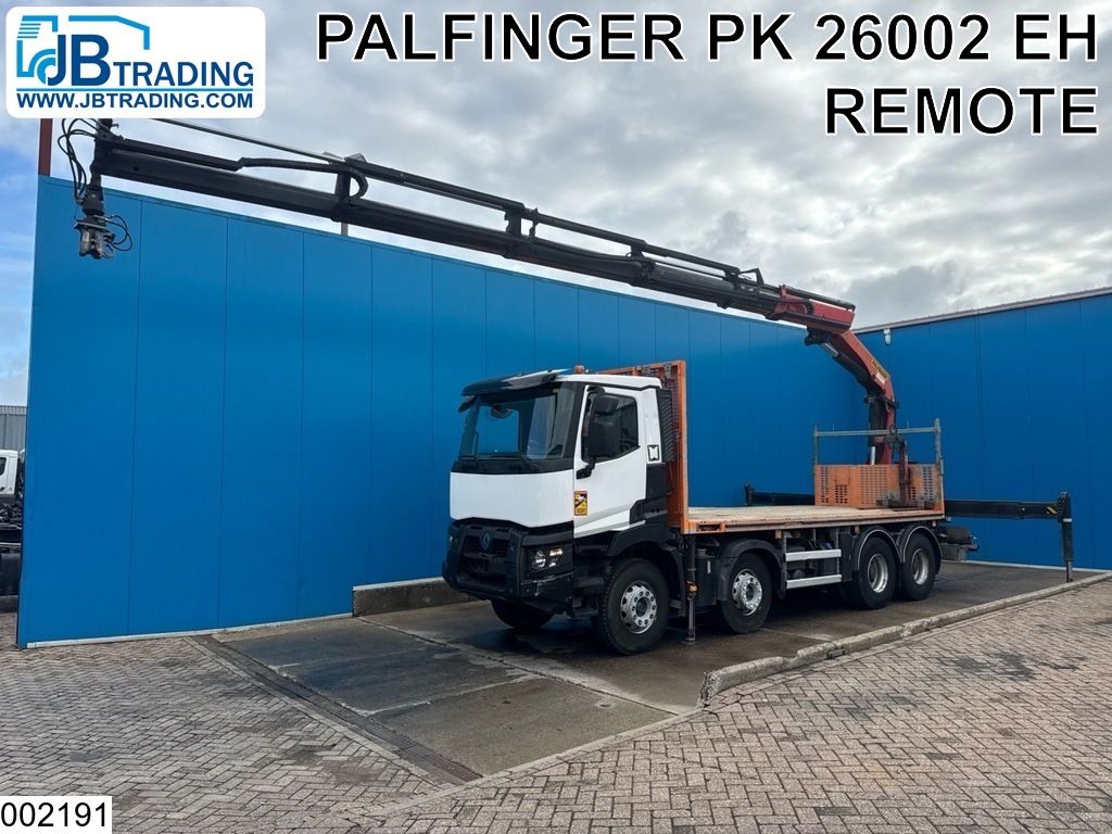 Renault C 430 8x4, EURO 6, Palfinger, Steel suspension