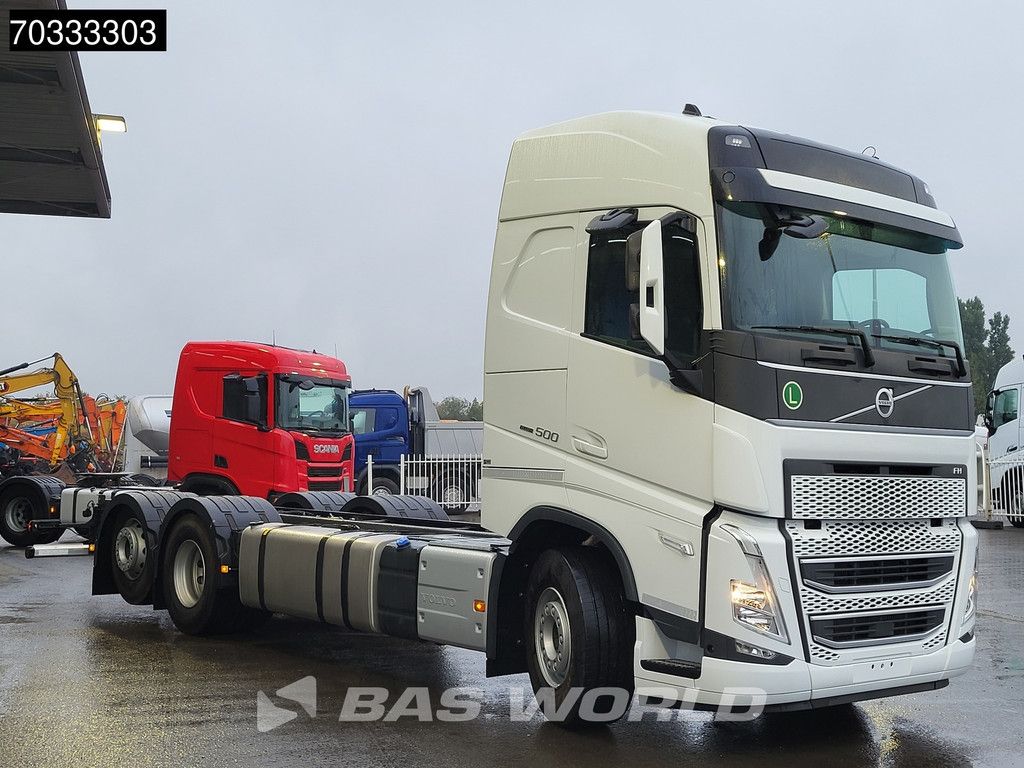 Volvo FH 500 6X2 NEW Chassis Lift+steering axle 4900mm wheelbase VEB+ Euro 6