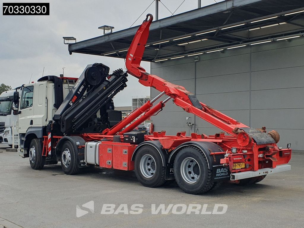 DAF CF 530 8X2 HIAB X-HIPRO 262 EP-5 Kran Crane + 21t Hooklift ACC Euro 6
