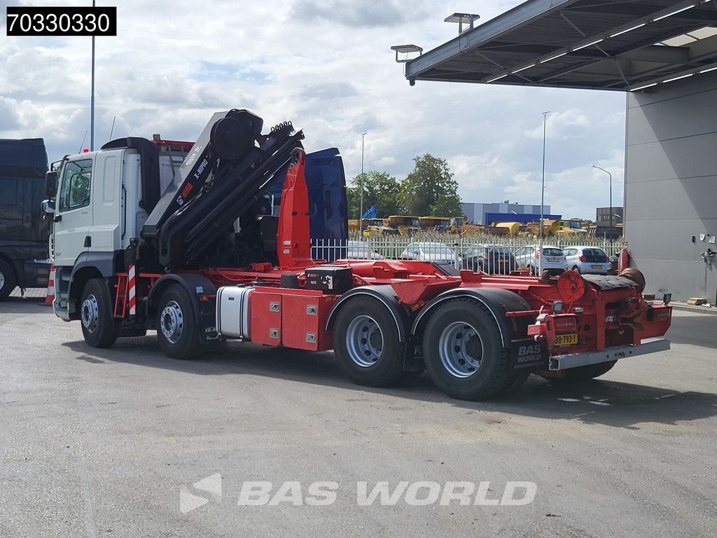DAF CF 530 8X2 HIAB X-HIPRO 262 EP-5 Kran Crane + 21t Hooklift ACC Euro 6
