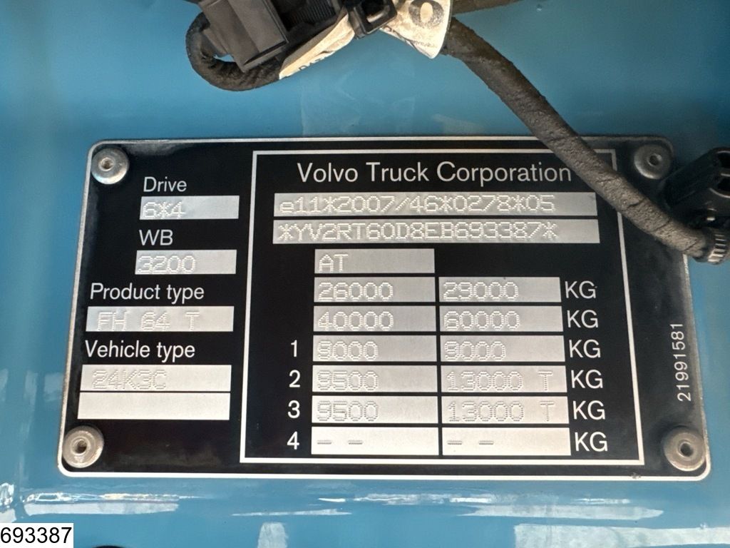 Volvo FH 540 6x4, EURO 6, Retarder, Hydraulic