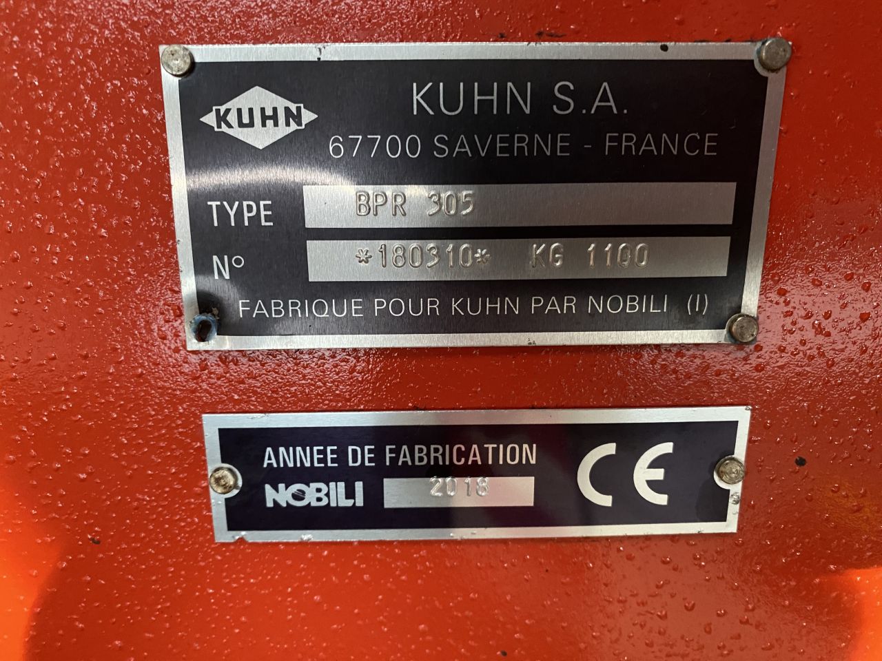 KUHN BPR 305 KLEPELMAAIER MET SIDE SHIFT achterop of in fronthef