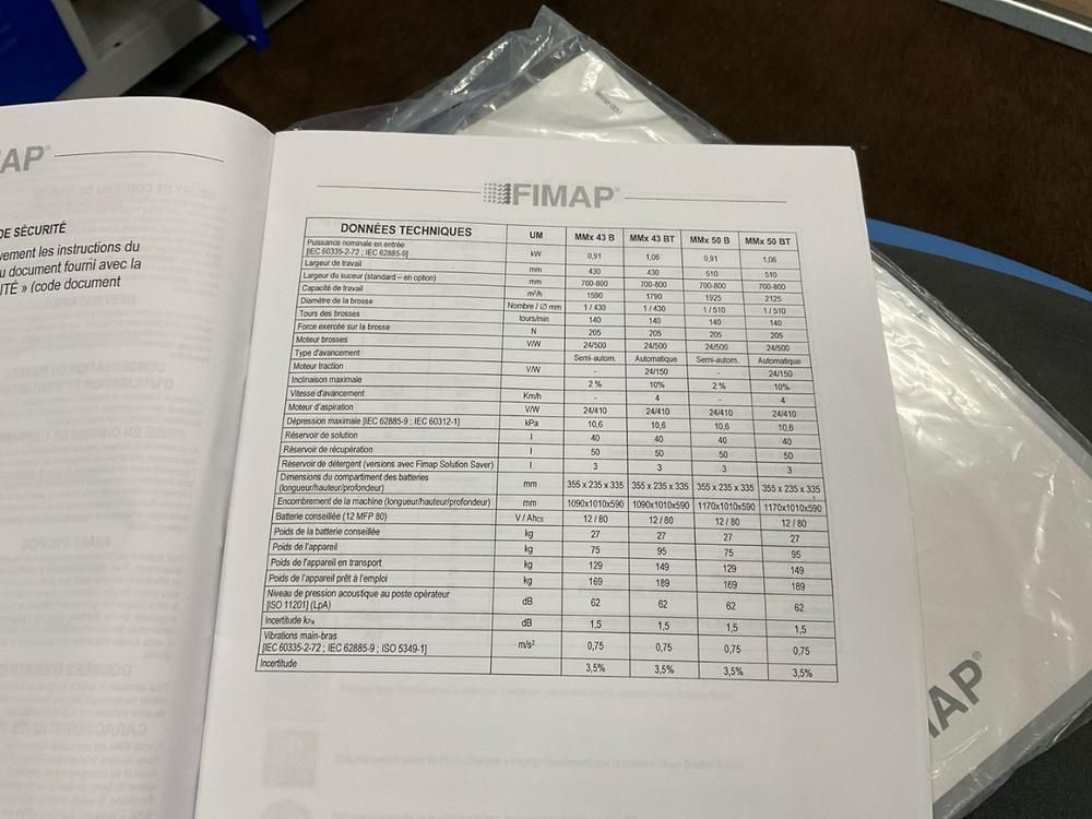2023 FIMAP MMX 50 BT Self-Cleaning Brush