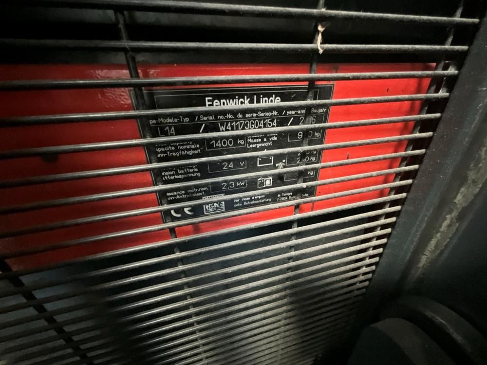 2016 FENWICK LINDE L14 Duplex Electric Stacker