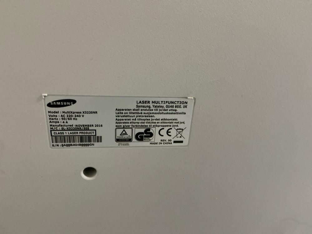 SAMSUNG MultiXpress x3220nr Copier