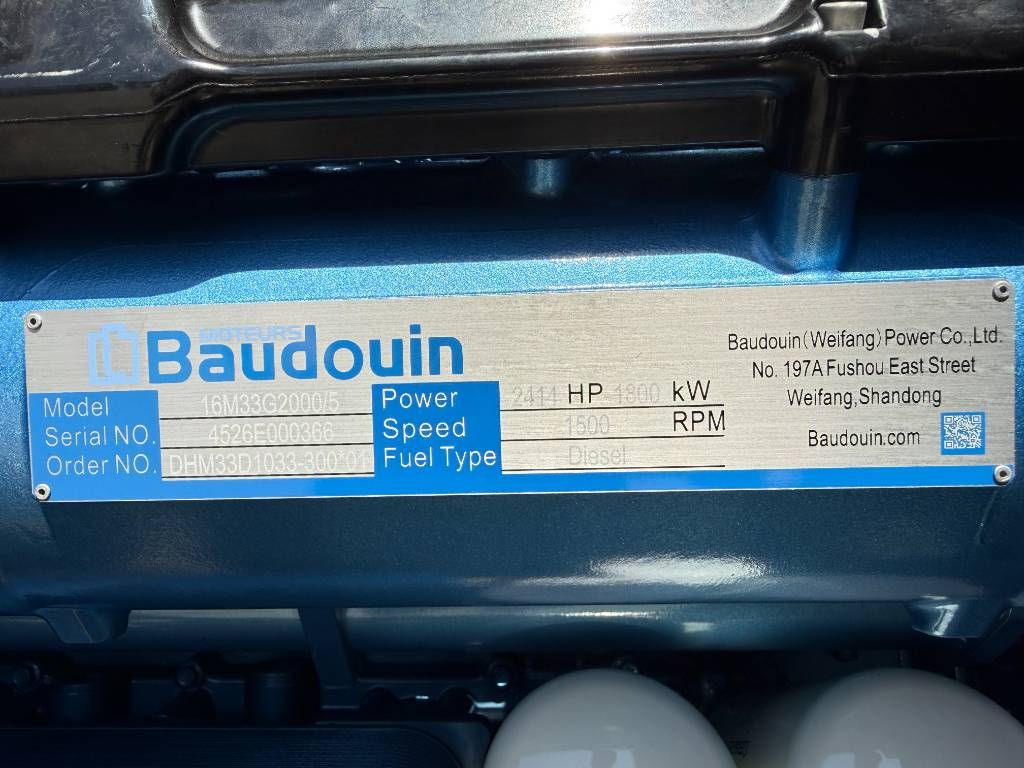 Baudouin 16M33G2000/5 - 2065 kVA generator - DPX-19886