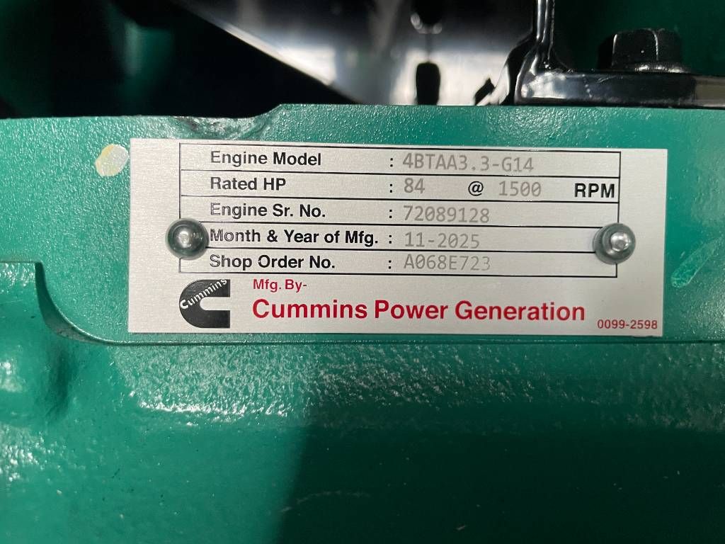 Cummins C66D5EQ - 66 kVA Generator - DPX-18507-Q