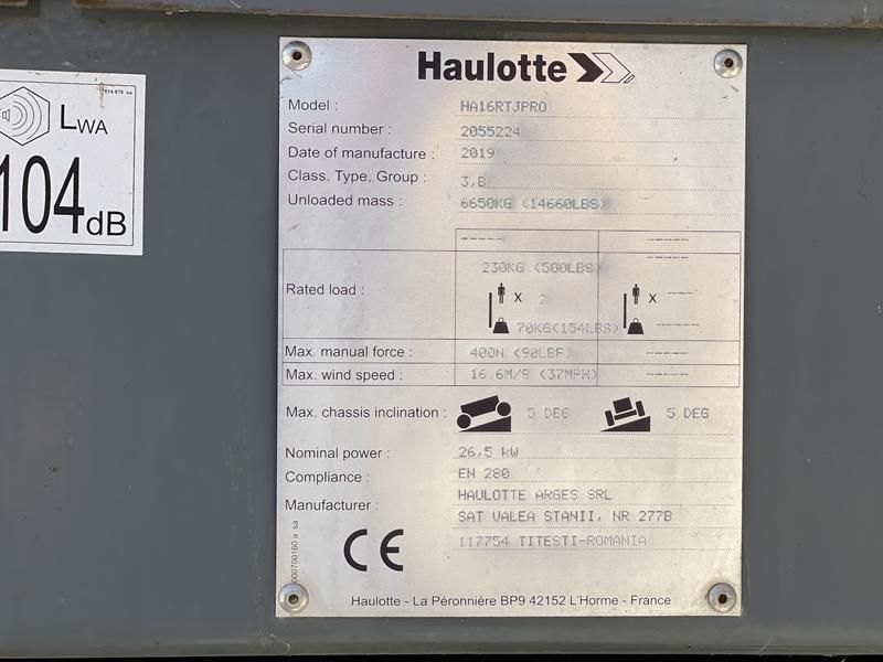 Haulotte HA 16 RTJ PRO - RNT