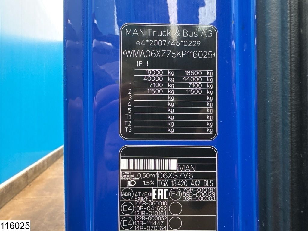 MAN TGX 18 420 EURO 6, ACC, PTO, Standairco, Compressor
