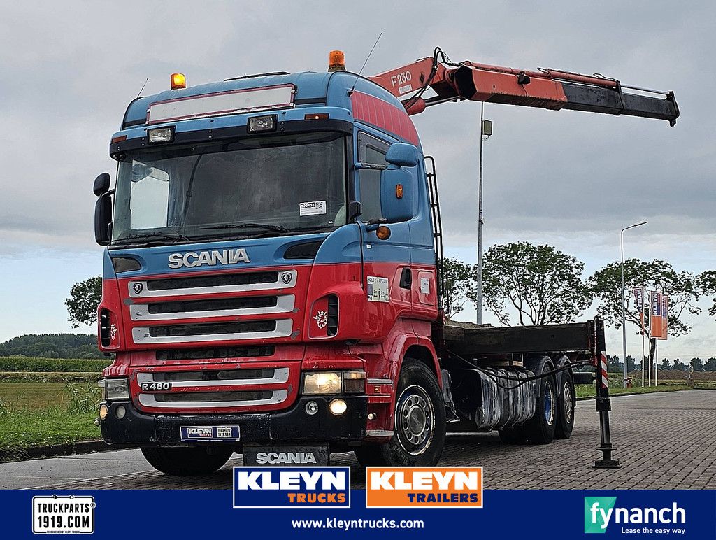 SCANIA R480 6x2 manual crane