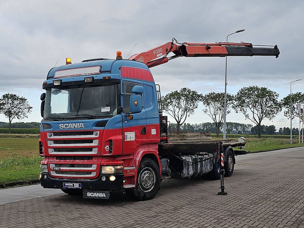 SCANIA R480 6x2 manual crane