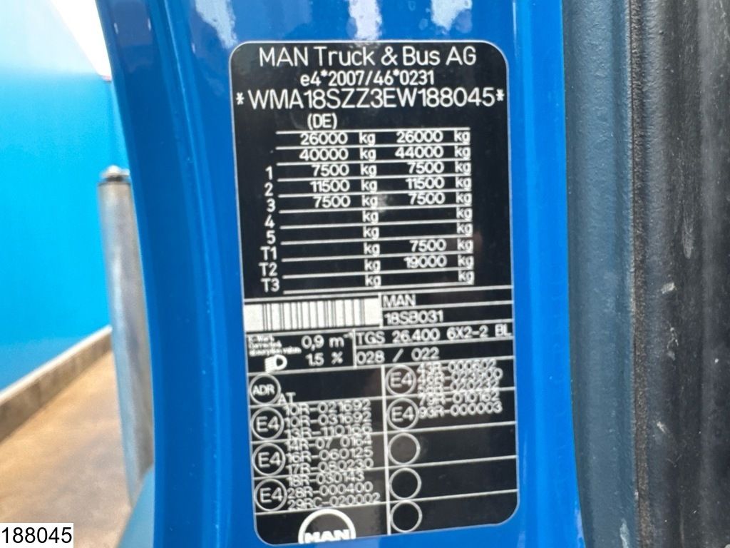 MAN TGS 26 400 6x2, EURO 5, Esterer, 19.970 L, 4 Comp
