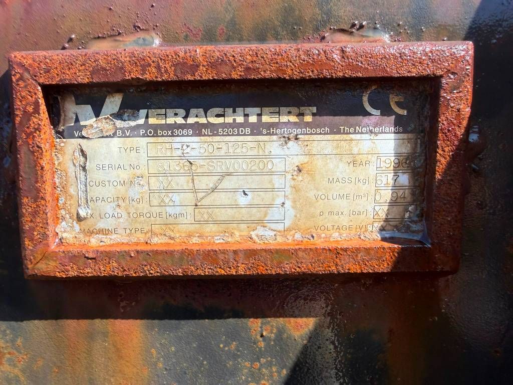 Verachtert Skeleton bucket puinriek gitterlöffel