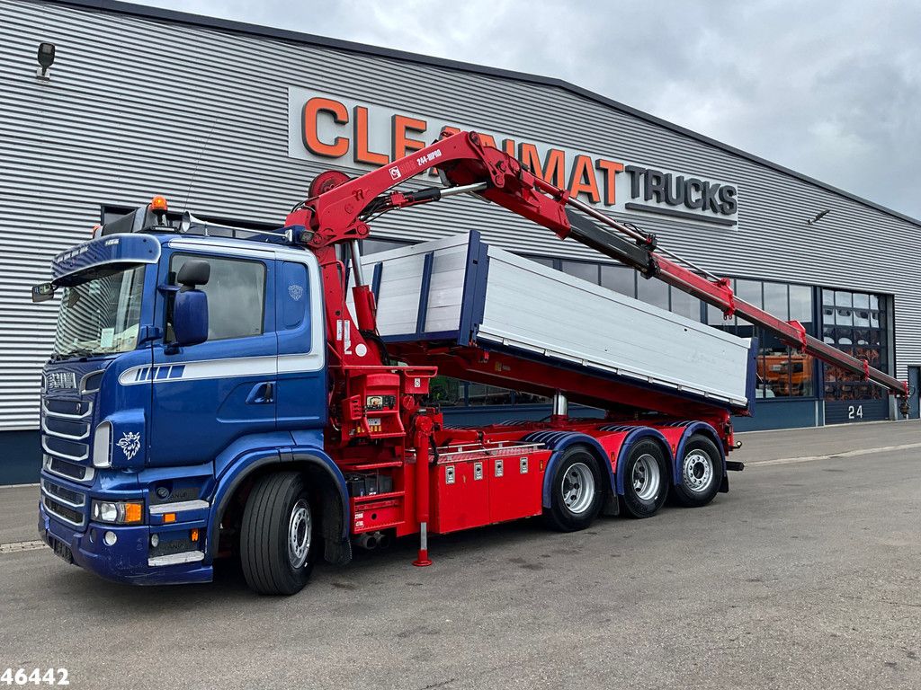 Scania R 560 V8 8x4 Retarder Hiab 24 Tonmeter laadkraan