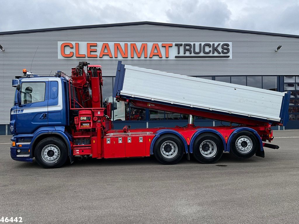 Scania R 560 V8 8x4 Retarder Hiab 24 Tonmeter laadkraan