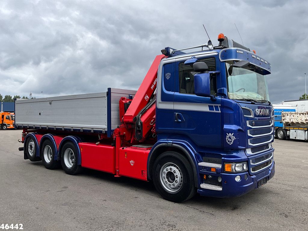 Scania R 560 V8 8x4 Retarder Hiab 24 Tonmeter laadkraan