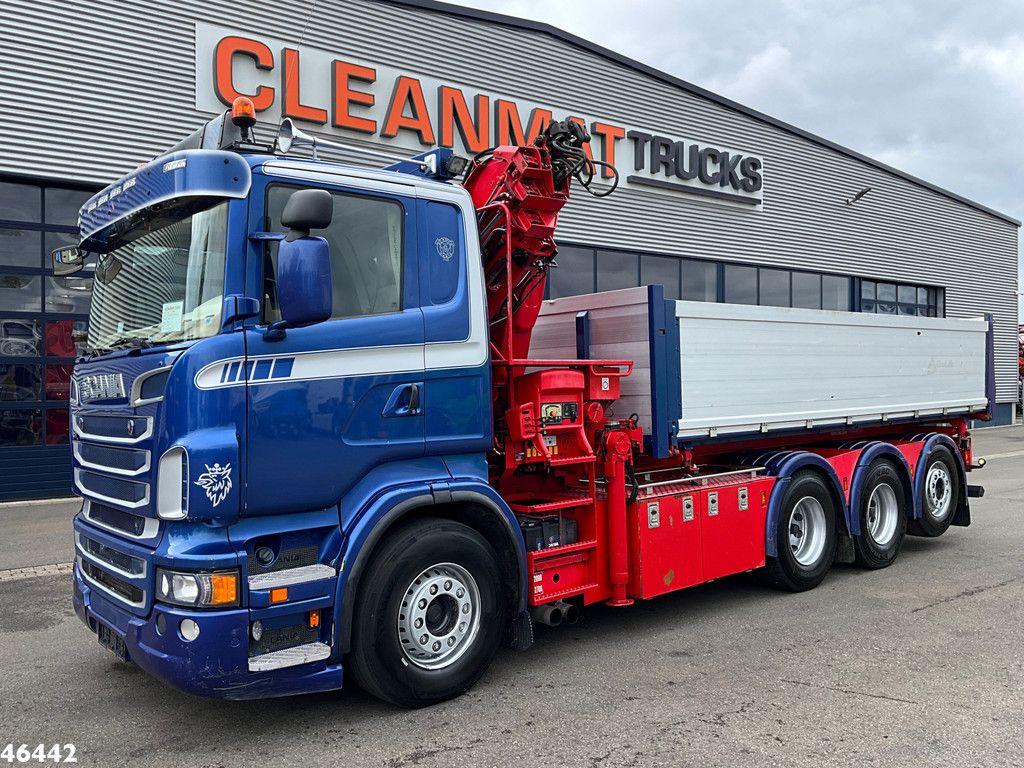 Scania R 560 V8 8x4 Retarder Hiab 24 Tonmeter laadkraan