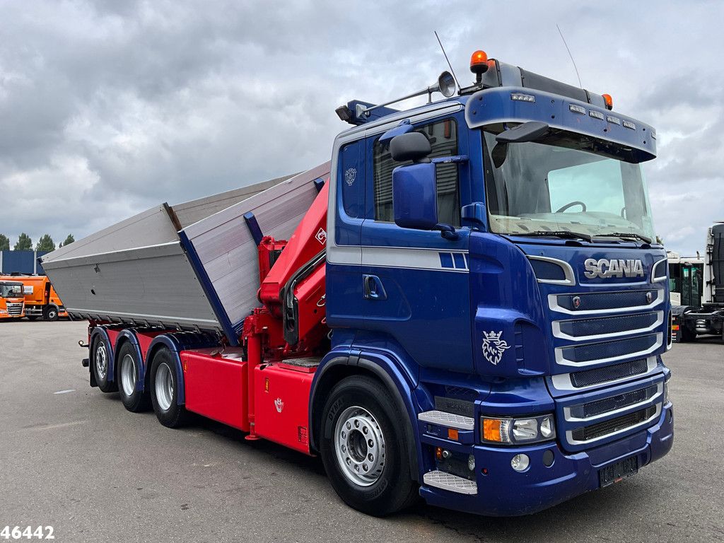 Scania R 560 V8 8x4 Retarder Hiab 24 Tonmeter laadkraan