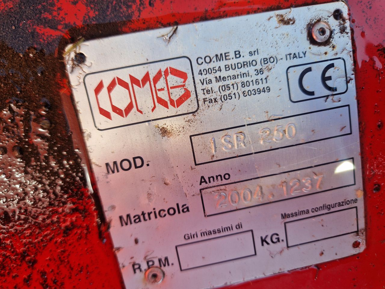 Comeb agrator ISR 250