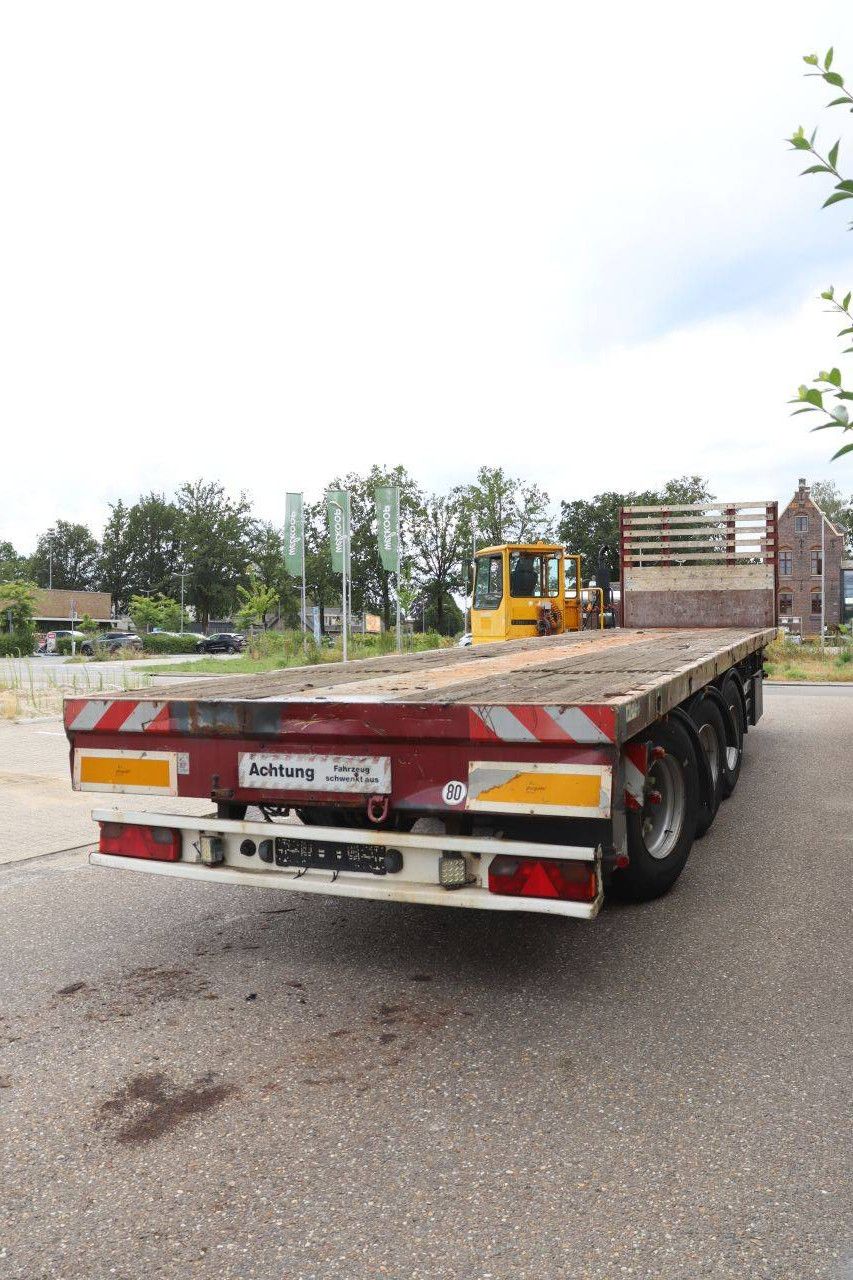Flatbed Semi-trailer Meusburger MPS-3 38.5t 2010