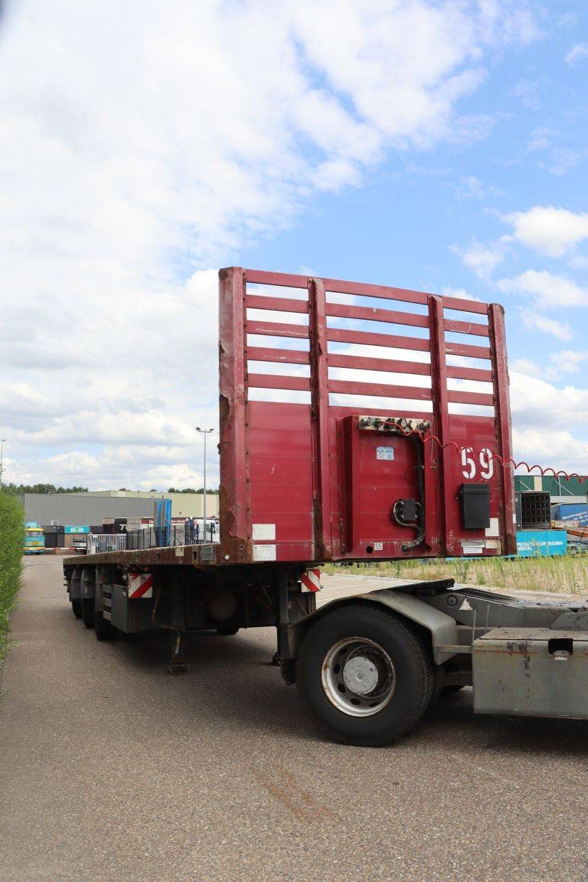 Flatbed Semi-trailer Meusburger MPS-3 38.5t 2010