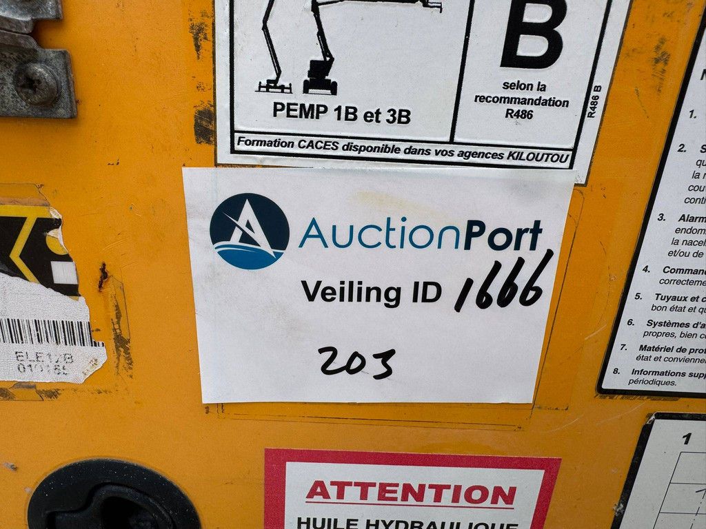 Nifty HR12 NDE Articulated Boom Lift Electric/Diesel Hybrid 12.2m 2012