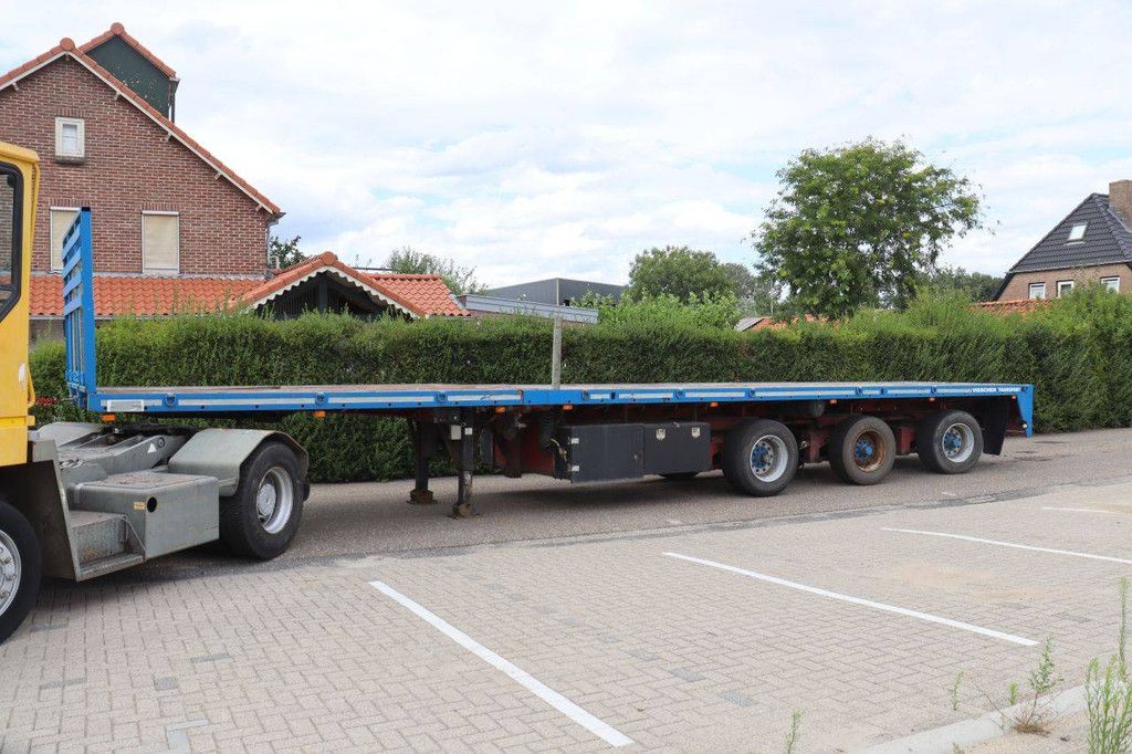 Flachbett-Sattelauflieger Lako TU346A 48t 1991
