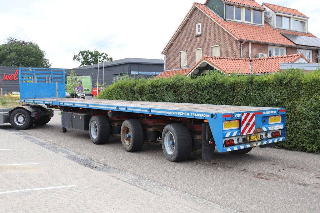 Flachbett-Sattelauflieger Lako TU346A 48t 1991