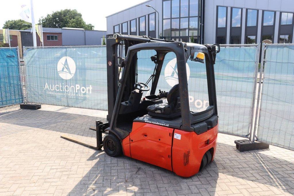 Linde E16-01 Electric Forklift 1600kg 4.5m 2014