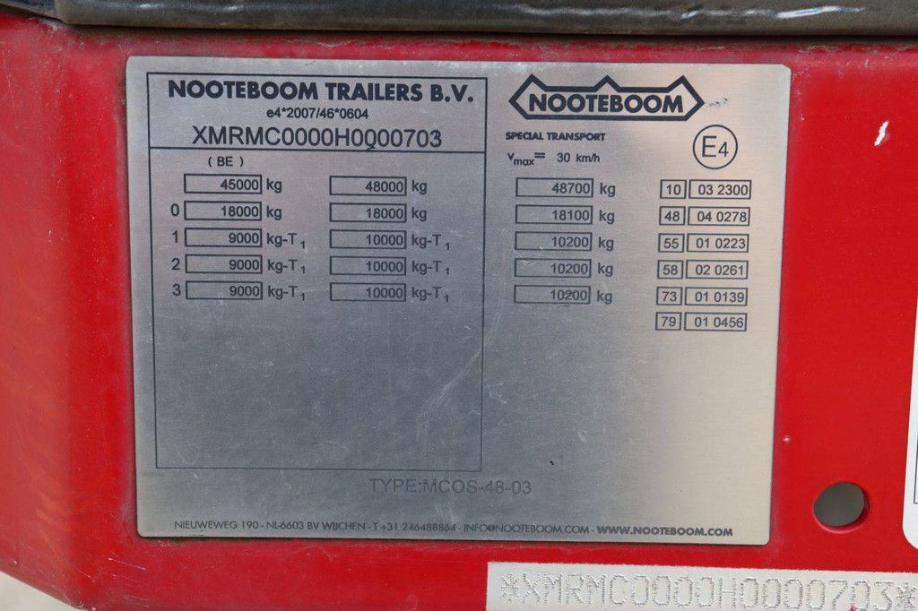 Semi-Low Loader Nooteboom MCOS-48-03 2017