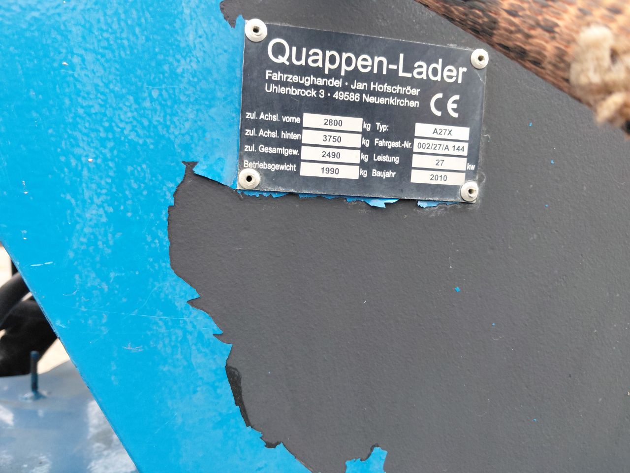 Quappen A27X / Loader / Yanmar / Kniklader / Giant / Weidemann