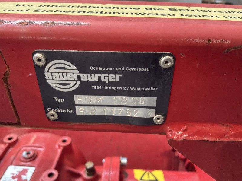 Sauerburger HGM 1300 Flail Mower